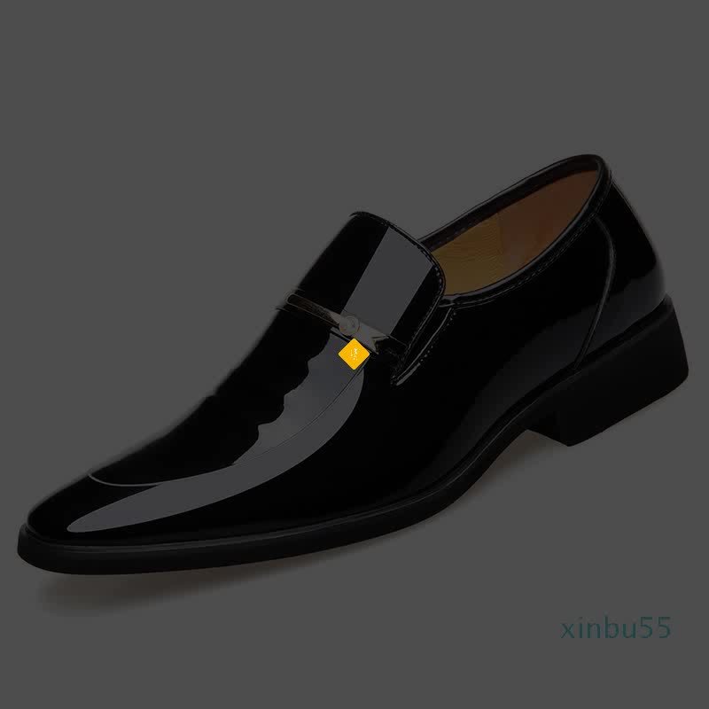 Mocassini Uomo In Pelle Verniciata - Slip-on Eleganti Per Lavoro E Cerimonie - Foto 13