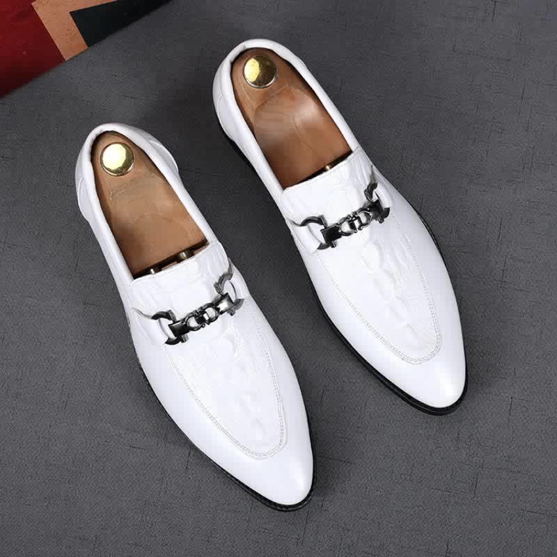 Black Italian Leather Loafers with Silver Detailing - Roland Designer Men main image 4