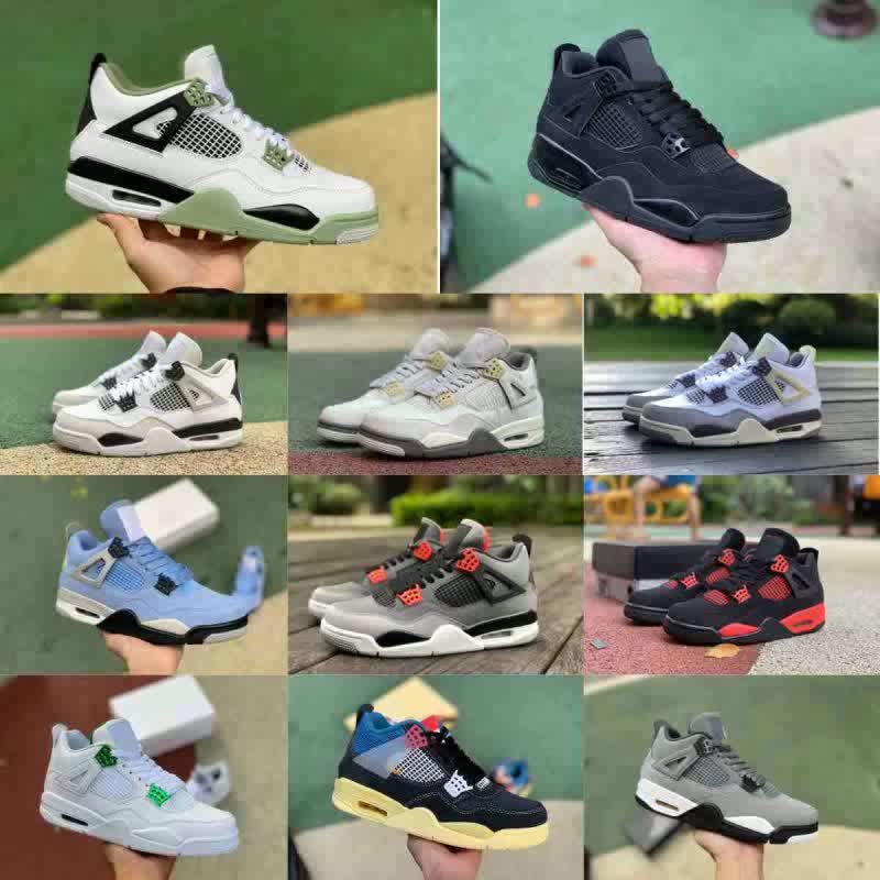 Jumpman 4 Basketball Shoes For Men Women 4s Pine Green Military Black Cat  Sail Red Thunder White Oreo Cool Grey Blue University Seafoam Mens Retro  Sports Sneakers From Vip_bao_shoes, $45.69