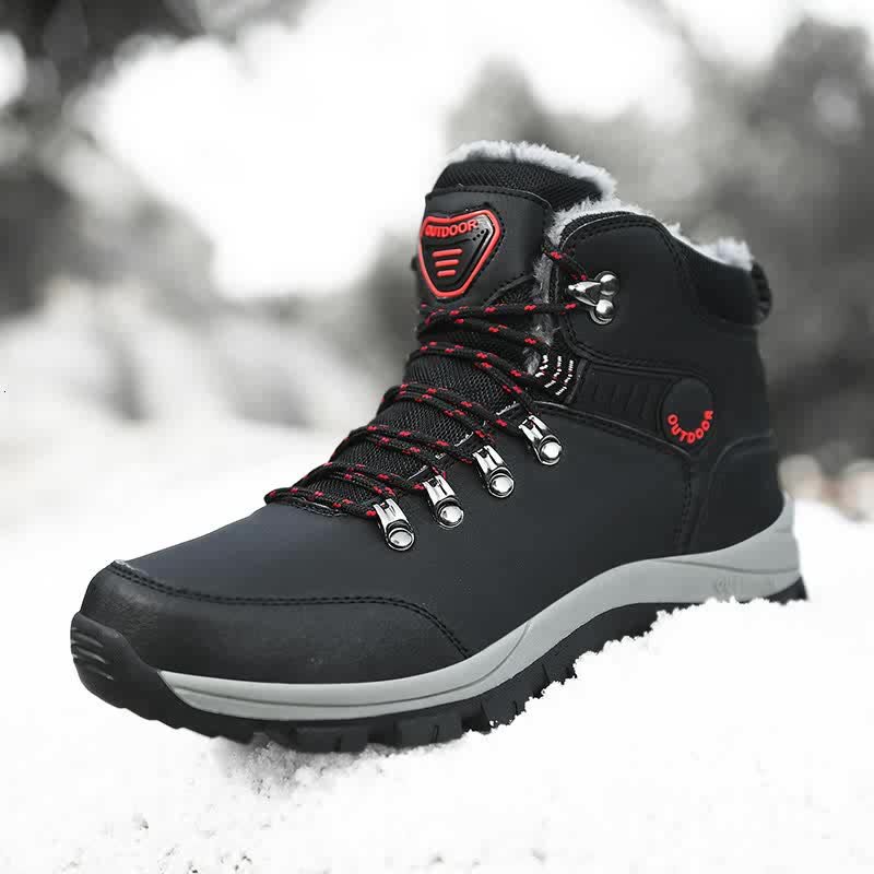 HSMQHJWE Men Snow Shoes Boots Snow Boots Mens 10 Men Waterproof Hiking Non  Slip Men Breathable Running Shoes Mountain Climbing Shoes Boot Shoes Men  Shoes Boots Leather 