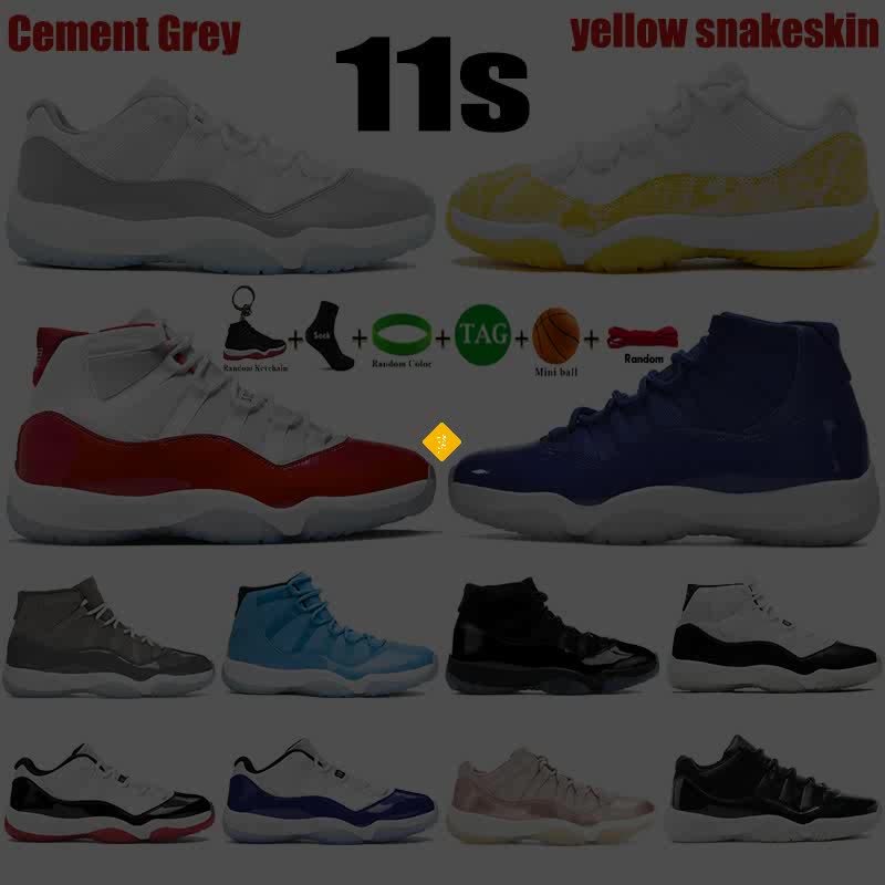 New Jumpman 11 11s Basketball Shoes Cement Cool Grey Cherry Yellow  Snakeskin DMP Gamma Royal Blue 72 10 Concord Bred 25th Anniversary Mens  Womens Sports Sneakers From Superyeezyboost, $9.35
