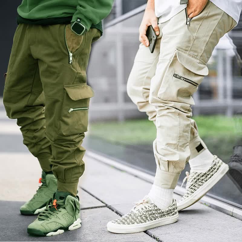 GODLIKEU Mens Hip Hop Multi Pocket Green Cargo Pants Men With Zipper Design  For High Street And Outdoor Fashion Trend From Godlikeu, $11.62