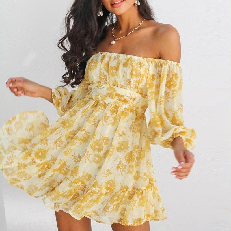 light yellow beach dress ClariLL Midi Dress in Light Yellow with lace details main image 1