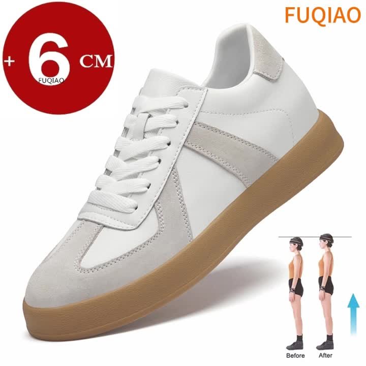 ◆GO-CCE◆WOMEN'S HEIGHT-ELEVATING SNEAKERS◆WHITE◆ DHgate.com:Height Boost Casual Elevator Sneakers - Enhance