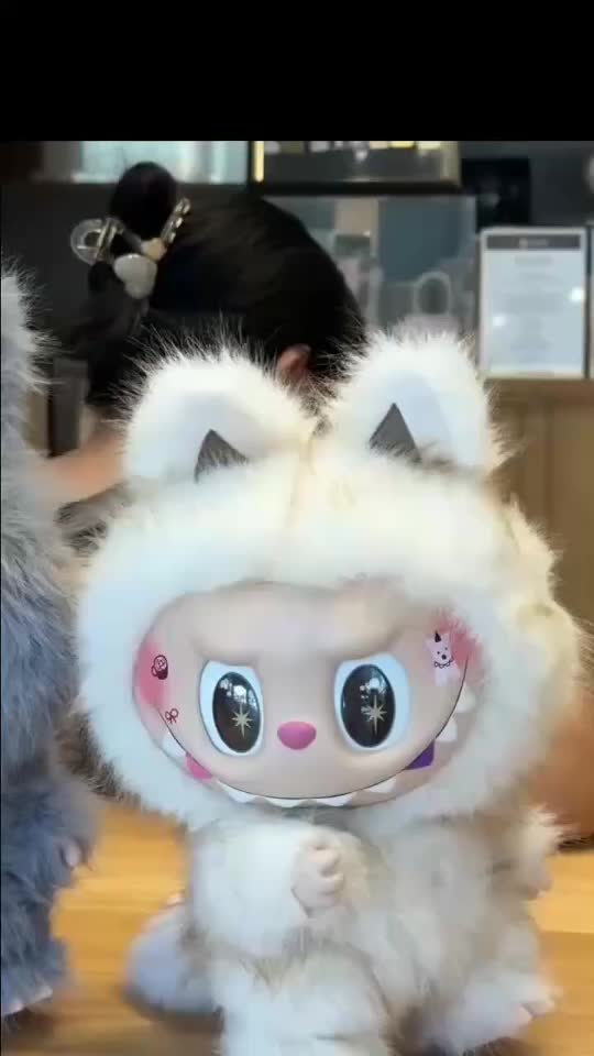 高品質モンスターズ 38 センチメートル Labubu レインボー恋人中型
