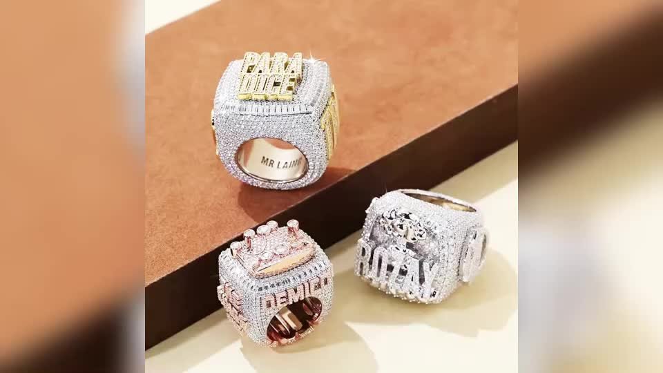 Jasen Jewelry カスタム マイクロ舗装ヒップホップ アイスアウト 