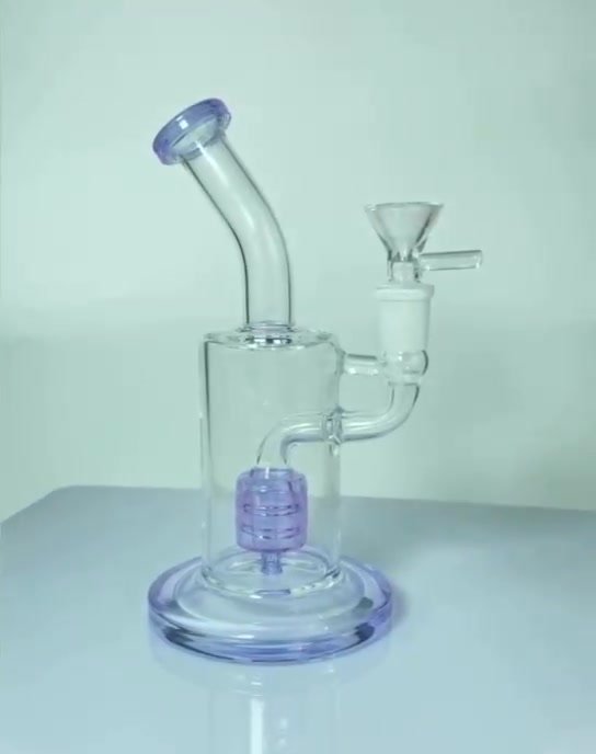RORA Glass Bong Pipe - 12cm Mini Hookah Smoking Filter Water Pipes  Percolator Bongs (CLEAR) : : Home & Kitchen