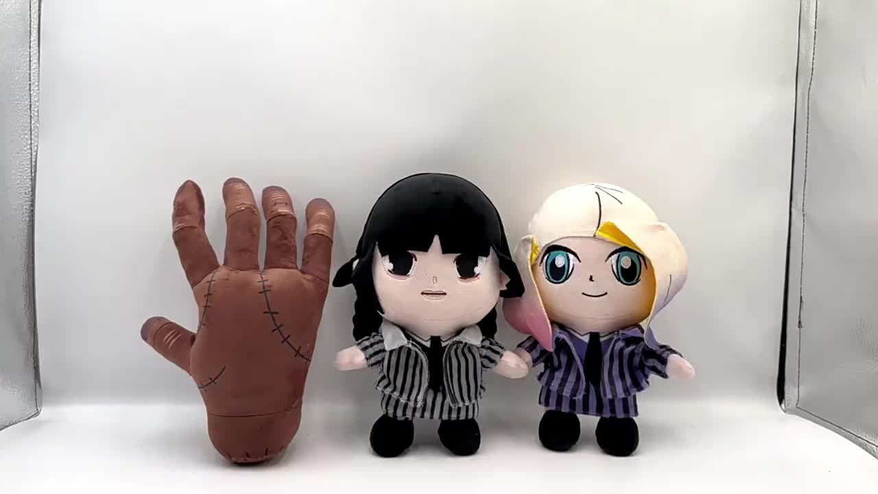 Mercredi Addams Poupée en peluche Famille Chose Poupée Mercredi Dessin  Animé Peluche Jouets Cadeaux Pour Enfants Et Fans