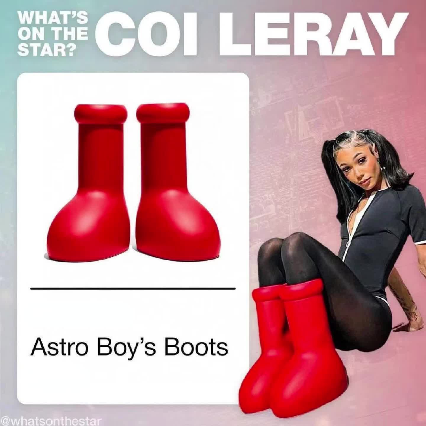  RAJOET Big Red Boot Astro Boy Fashion Big Red Boots