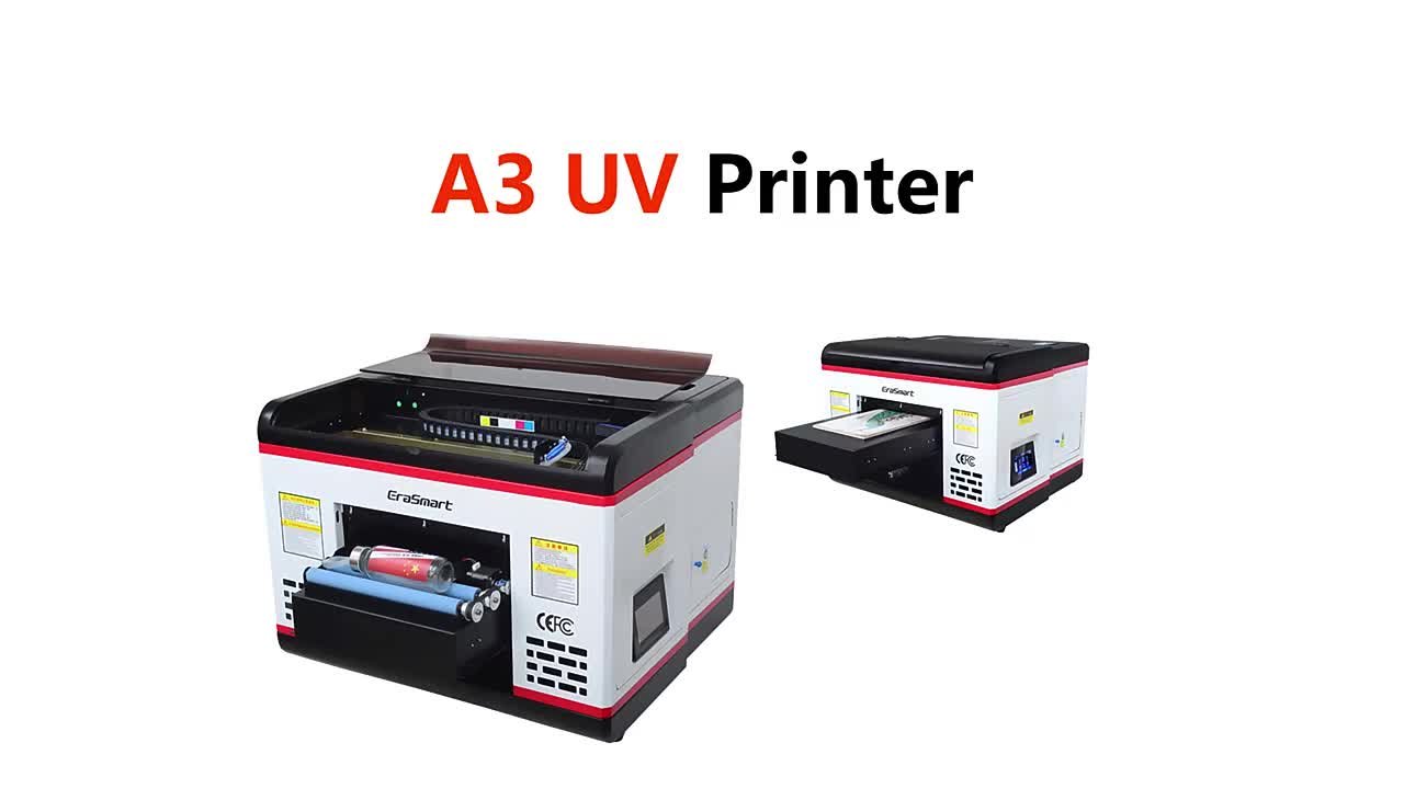 Erasmart Surprise Price 3545 UV Flatbed Vinyl Sticker Printer With A3+  Size, Wood Phone Case, And Printing Machine From Erasmart, $3,011.16