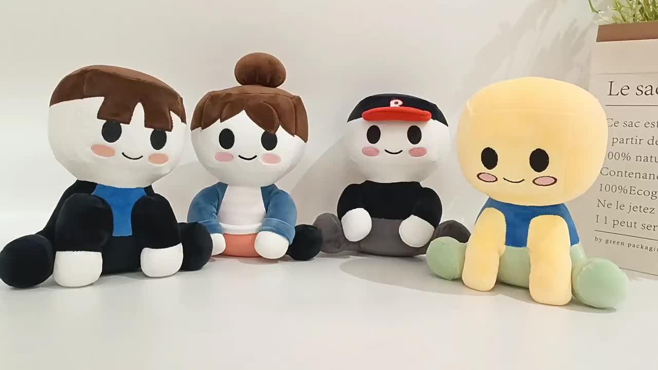Blox Buddies Plushies - Peluche Noob Buddy Douce Et Confortable - Cadeau Enfant