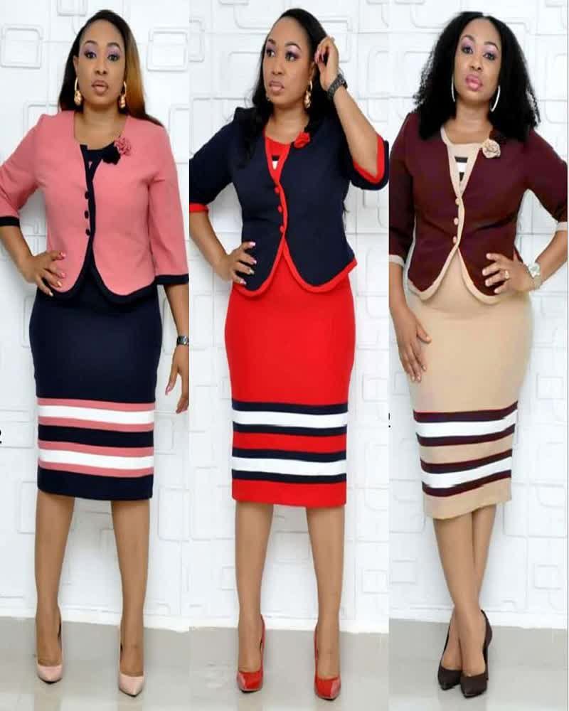 Plus Size Womens Two Piece Dress  Jacket And African Dresses Set With  Elegant Design For Office And Formal Occasions Available In 5XL And 6XL  From Cinda02, $28.65