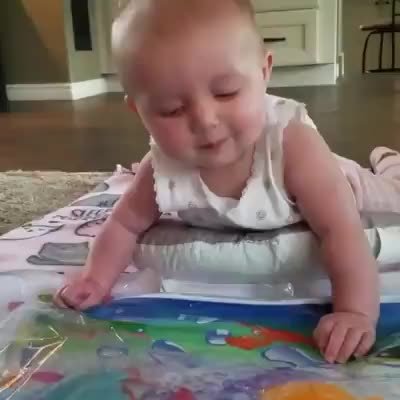 Dusor Tappetino Acqua Per Bambini 3-6-9 Mesi – Gioco A Terra Gonfiabile Con Animali Marini, Senza BPA, Per Pancia Sotto E Stimolazione Sensoriale