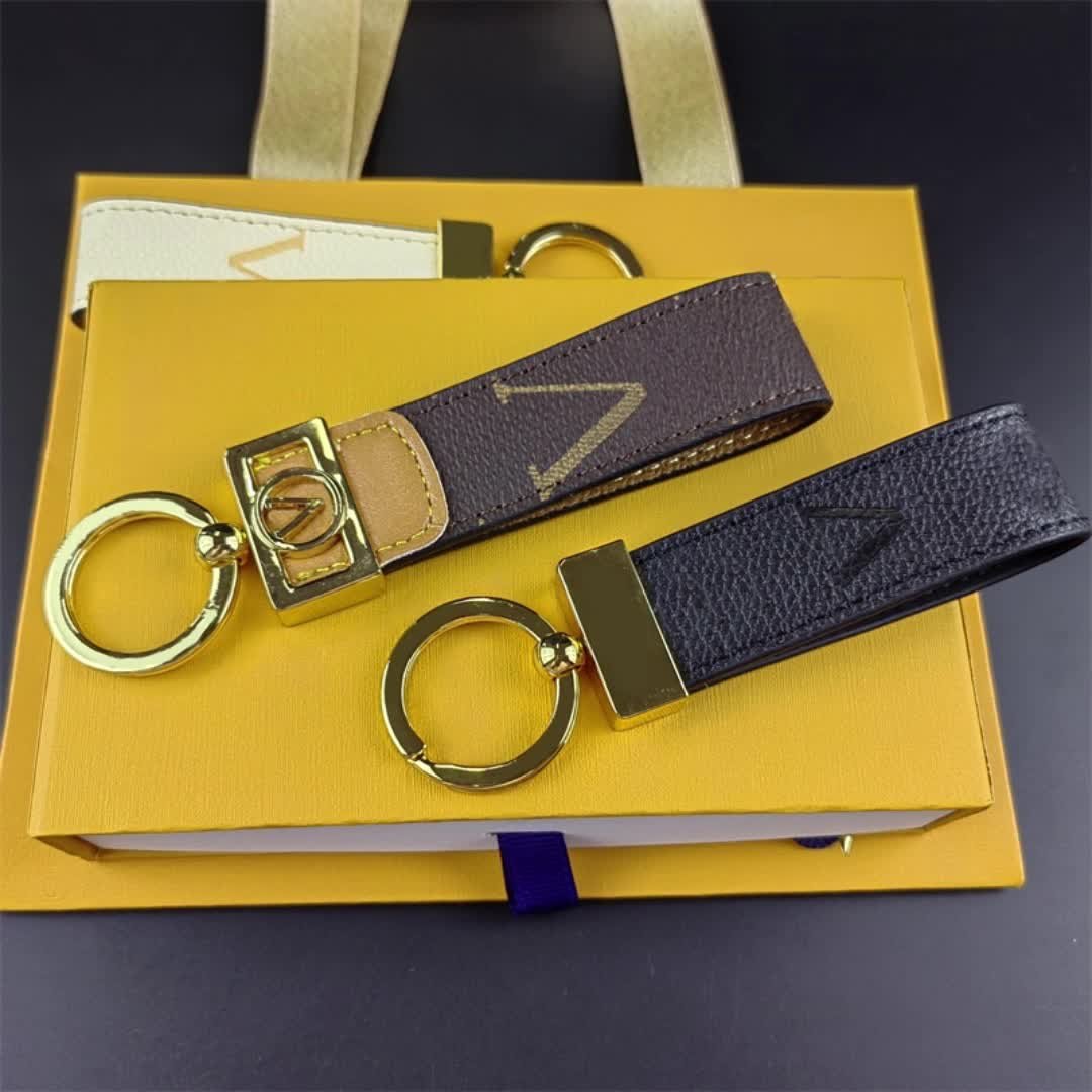 Dragonne Luxury Leather Keychain With Gold Plated Buckle For Men And Women  Portachiavi Charm Car Leather Keyring From Lyjewelry, $4.83