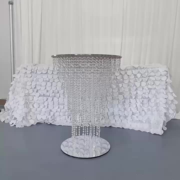 Nuptio Supports de Miroir pour Gâteaux Argent: Support de Gâteau de Mariage Assiette à