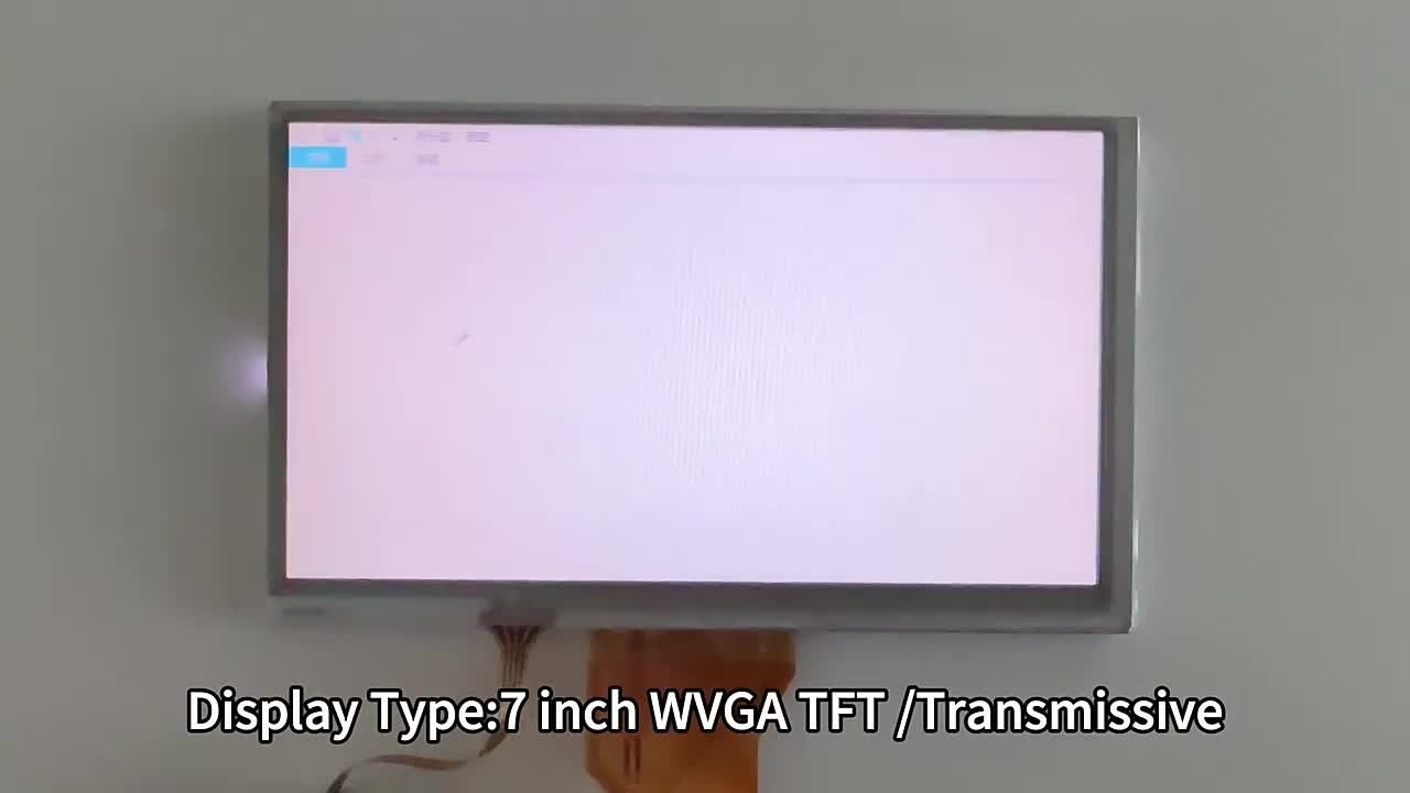 lcd display 7.0inch lcd modules resistive touch screen assembly 800*480 Transmissive RGB interface 280cd luminnace lcd tft