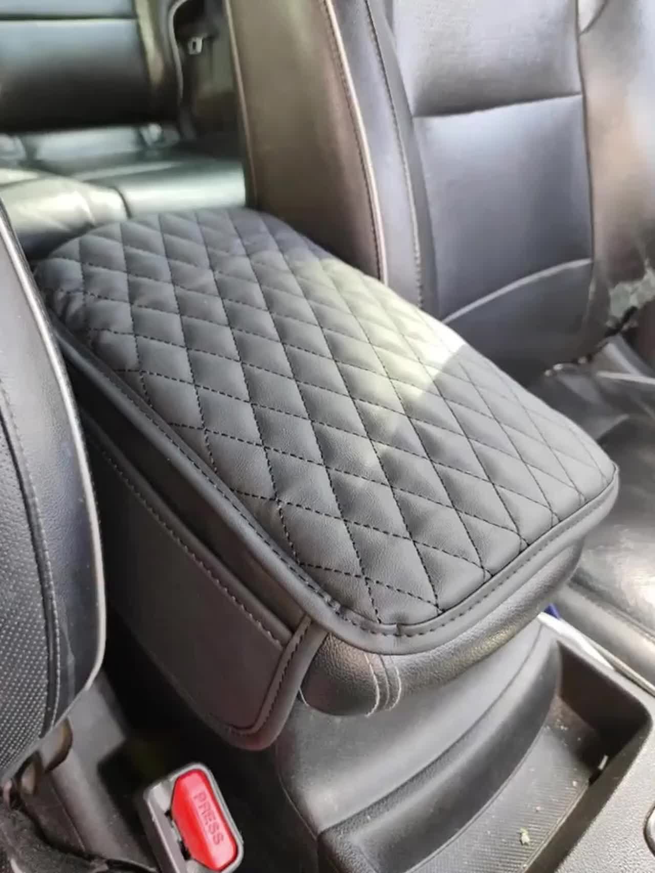 コンソールカバー 車のカーボンファイバーセンターコンソールアームレストクッションマットパッドカバーフィットマスタングオート Car Carbon F : コンソールス パネルカバー 5 シリーズ F10 F18